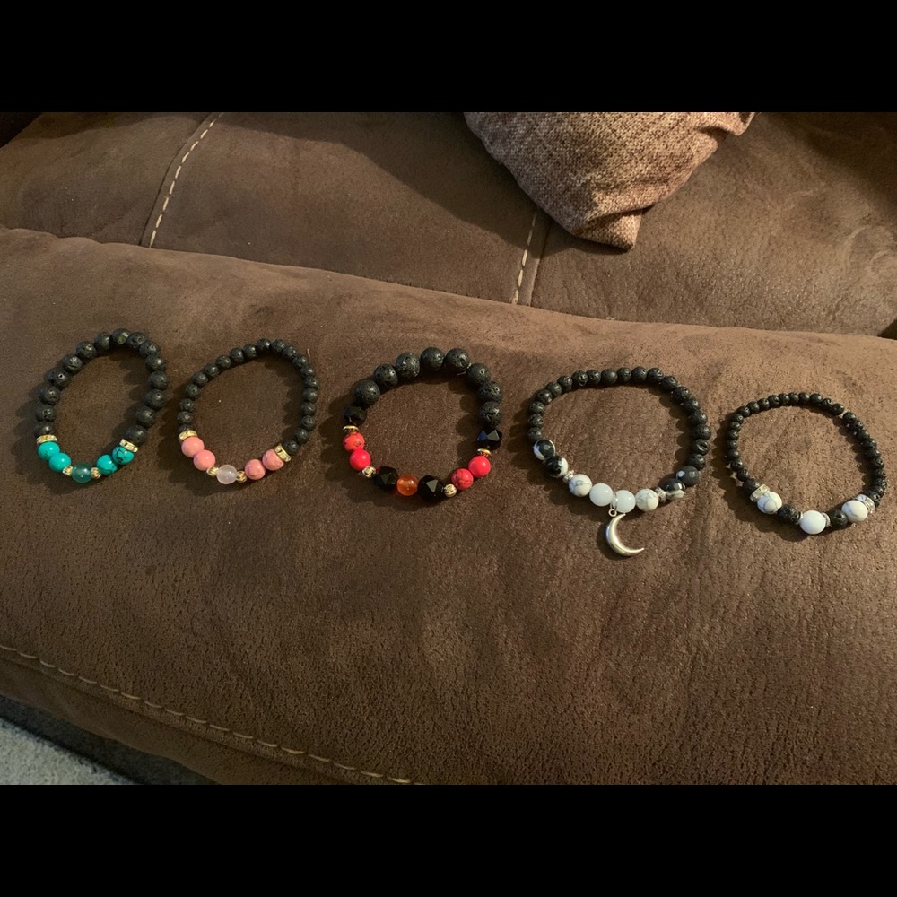 Healing stone diffuser bracelets - Picture 6 of 9